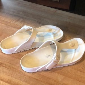 Birkenstock White Thong Sandal EVA